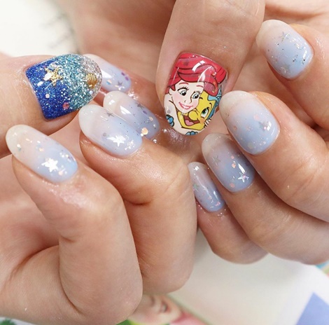 リトル・マーメイド,アリエル,ネイルシール, Nail Sticker, ネイル, KOARI